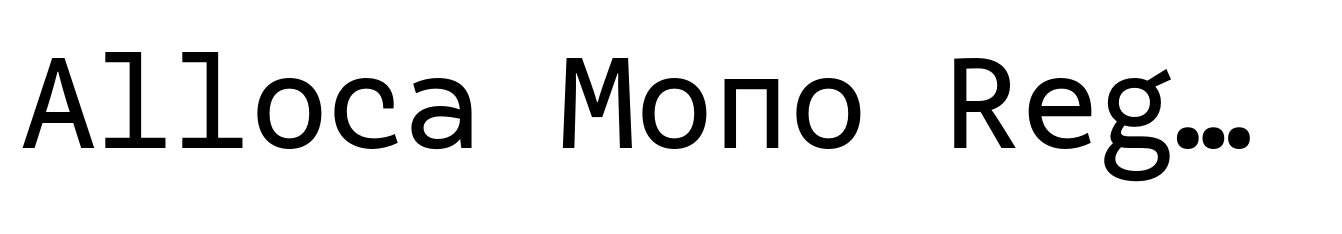 Alloca Mono Regular